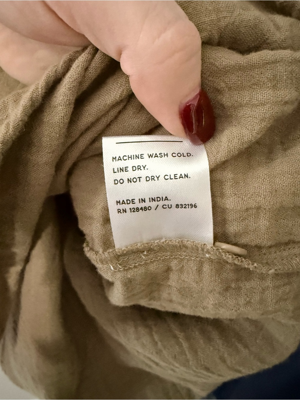 Pact Coastal Double Gauze Oversized Shirt Driftwood Brown Organic Cotton M/L - Picture 5 of 8